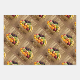 Luxe Gold Glitzer Fresh Fruchtkörbe Geschenk Welpe Geschenkpapier Set