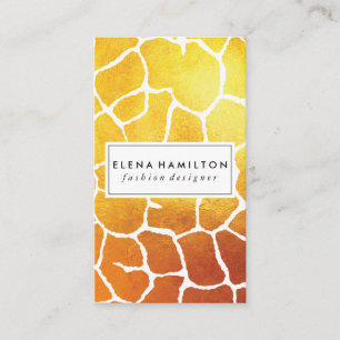 Luxe Gold Pattern Visitenkarte