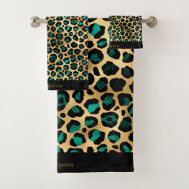 LUXE GREEN GOLD CUSTOM TOWEL SET