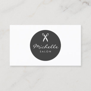 LUXE HAIR SALON SCISSORS B&W Business Card Visitenkarte