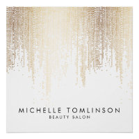 Luxe Imitate Gold Confetti Rain Beauty Salon