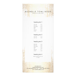 Luxe Imitate Gold Confetti Regenmuster Werbekarte