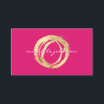 Luxe Imitate Gold lackierte Circle Designer Logo R Visitenkarte<br><div class="desc">Ein Bio gemalter Kreis in Imitat-Metallic-Gold wird zu einem luxuriösen Logo auf dieser Designerkartenvorlage mit dem Zusatz Ihres Namens oder Firmennamens in einer schicken Typenbehandlung. Steigen Sie mit diesem modernen Design in Ihre Marke ein und lassen Sie sich von der Masse abheben und einen bleibenden Eindruck verlassen. Ideal für Schmuckdesigner,...</div>