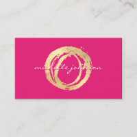 Luxe Imitate Gold lackierte Circle Designer Logo R