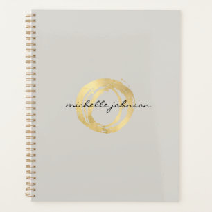 Luxe Imitate Gold lackierter Circle Tan Termine Bu Planer