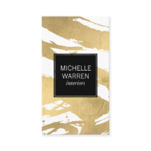 Luxe Imitate Gold Pinselstriche Designer