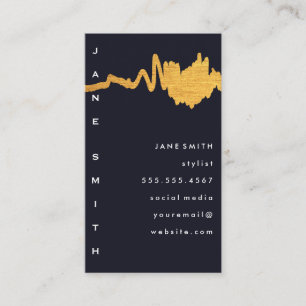 Luxe Imitate Gold Textur Mark Visitenkarte