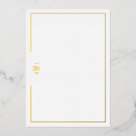 Luxe Initial Personal Stationery Folieneinladung