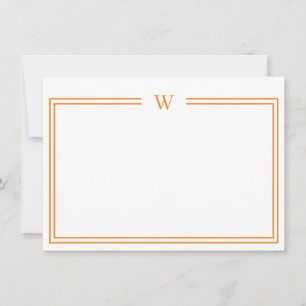 Luxe Initial Personal Stationery Yellow Mitteilungskarte