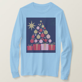 Luxe Light Blue Christmas T - Shirt