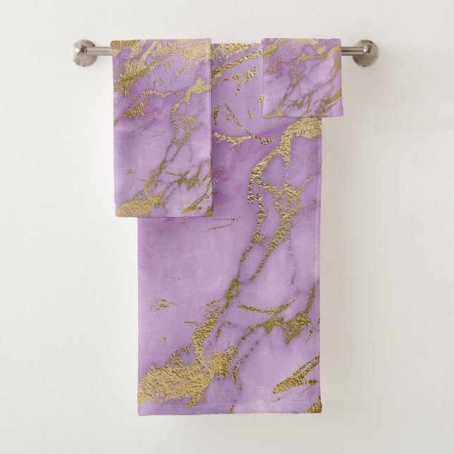 LUXE LILA GOLD HAMPTON TOWEL SET (Insitu)