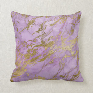 LUXE LILA LILAC GOLD MARBLE INSPIRIERT CUSHION KISSEN