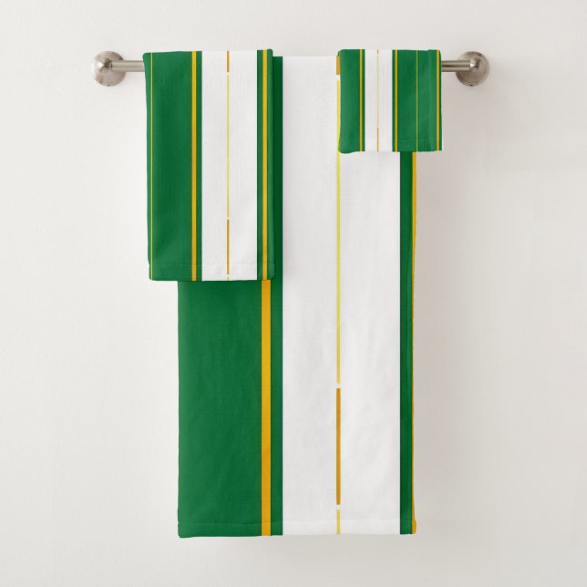 Luxe Linge Moderne Green Gold Texture Collection (En situation)