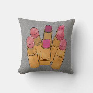 Luxe Lipstick Kiss Kissen