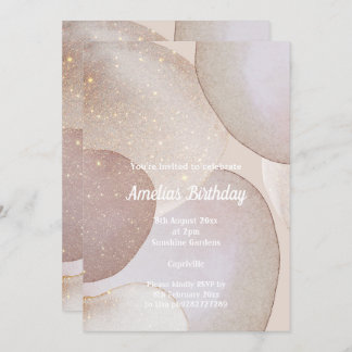 LUXE MARBLE BUBBLE GEBURTSTAG EINLADUNG