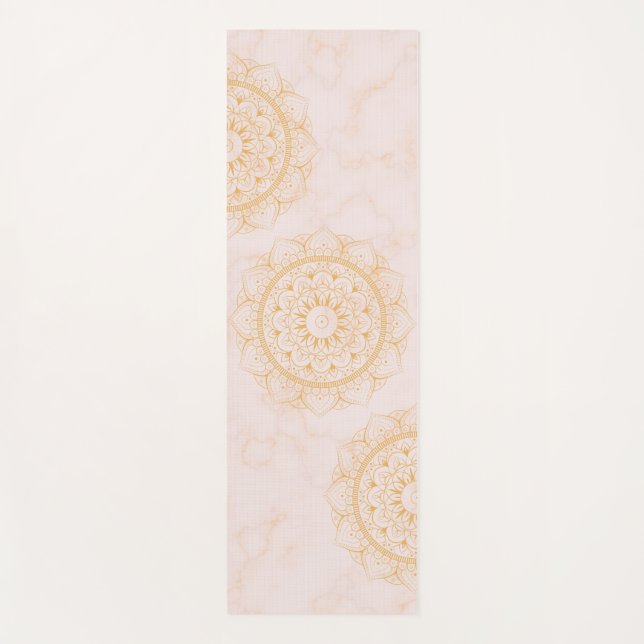 Luxe Marble Mandala Yoga Mat Yogamatte (Vorderseite)