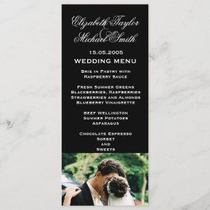Luxe Mariage noir photo Kiss Mariage Menu