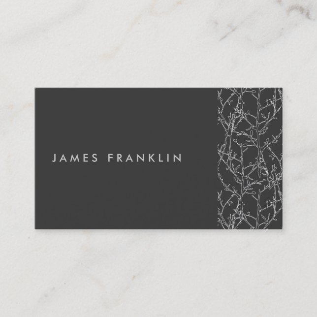 LUXE MINIMALISMUS MIT BAUBRANCHEN MOTIF VISITENKARTE (Vorderseite)