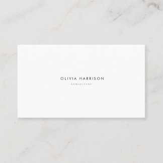 Luxe minimaliste Carte de visite professionnel