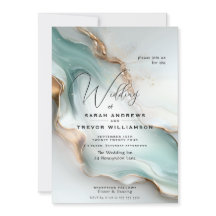 Luxe Opal Türkis Gold Flüssig-Alkohol-Tinte