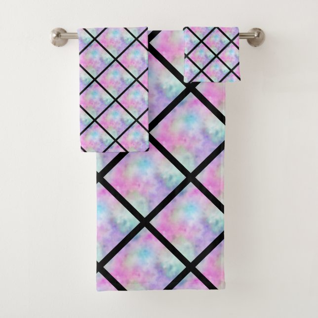 LUXE PASTEL RAINBOW BATH TOWEL SET (Insitu)