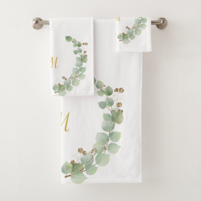 LUXE PERSONNALISÉ EUCALYPTUS OR WREATH 2 (En situation)