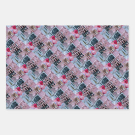 Luxe Pink Happy Birthday Wrapping Paper Set Geschenkpapier Set