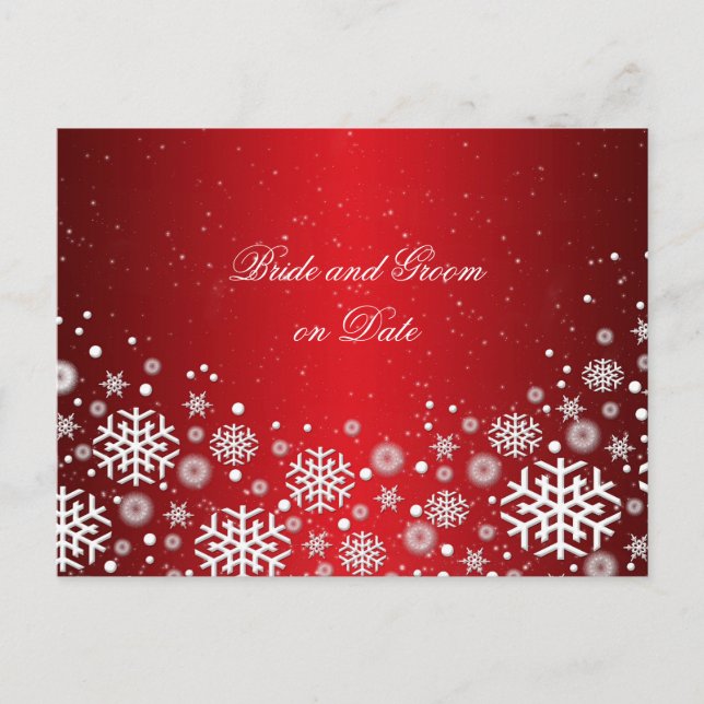 Luxe Red Christmas Spirit Enregistrer la carte de  (Devant)