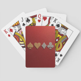 Luxe Red Gold Silver Card Deck Spielkarten