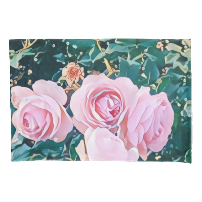 luxe romantic flowers botanical wallpaper kissenbezug (Vorderseite)