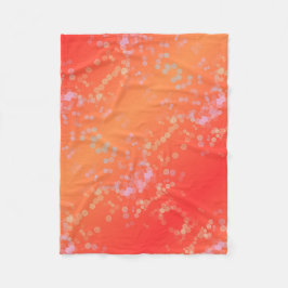 Luxe romantinc peach fuzz baby girl fleecedecke