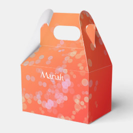 Luxe romantinc peach fuzz baby girl geschenkschachtel