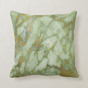 LUXE SAGE WHITE GOLD MARBLE INSPIRIERT CUSHION KISSEN