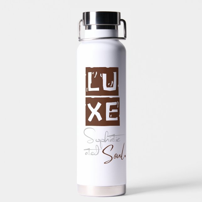 LUXE Sophisticated Soul Trinkflasche (Rückseite)