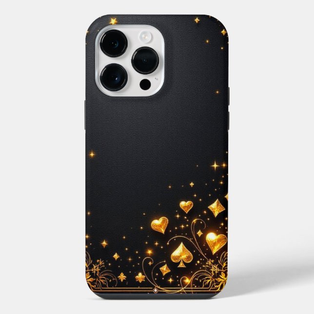 Luxe Sternenhertz iPhone 14 Pro Max Hülle (Rückseite)