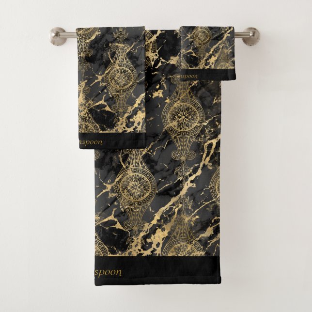 LUXE VINTAG MARBLE CUSTOM TOWEL SET (Insitu)