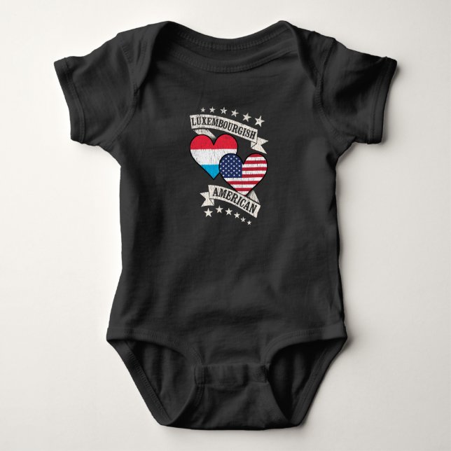 Luxembourg Amer Baby Strampler (Vorderseite)