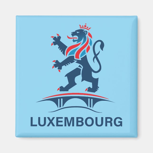 Luxembourg Europe Magnet (Vorne)