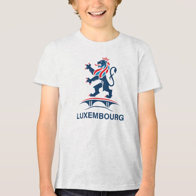 Luxembourg Europe Tri-Blend Shirt (Vorderseite)
