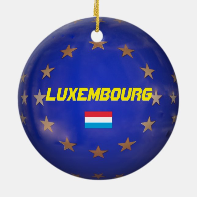 Luxembourg U.E. Ornement de Noël (Dos)
