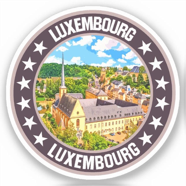 Luxemburg Aufkleber (Vorderseite)