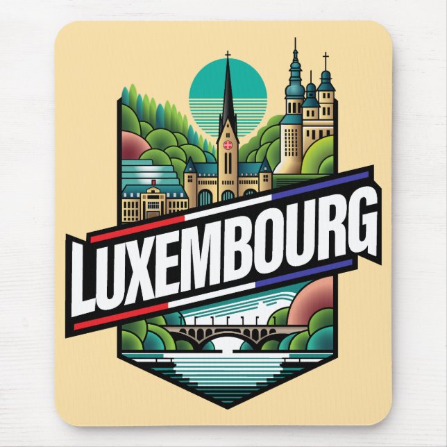 Luxemburg Europa Mousepad (Vorne)