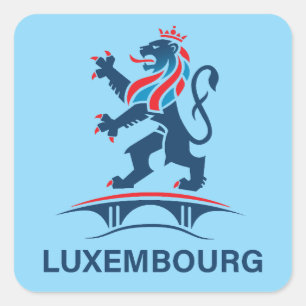 Luxemburg Europa Quadratischer Aufkleber