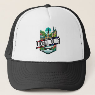 Luxemburg Europa Truckerkappe
