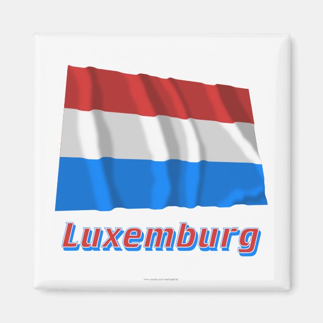 Luxemburg Fæmit Namen Magnet (Vorne)