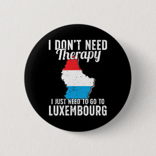 Luxemburg Flagge I Urlaub Luxemburg Button