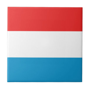 Luxemburg-Flagge Keramikfliese