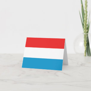 Luxemburg Flagge Notizkarte Karte