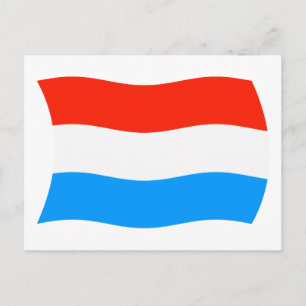 Luxemburg Flagge Postkarte