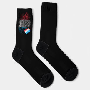 Luxemburg-Flagge Socken